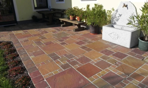 sandstone paving